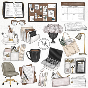 Planner Peace Clipart Collection