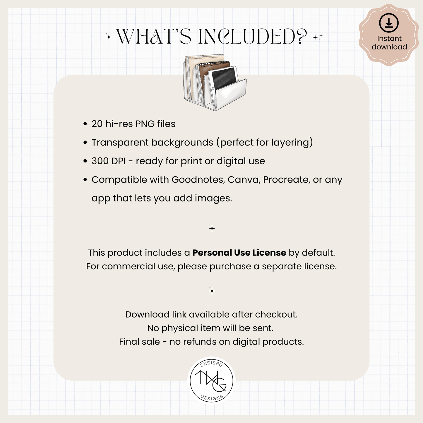 Planner Peace Clipart Bundle