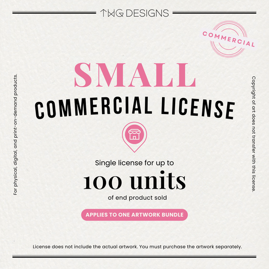 Small Commercial License - Sell Up to 100 Units