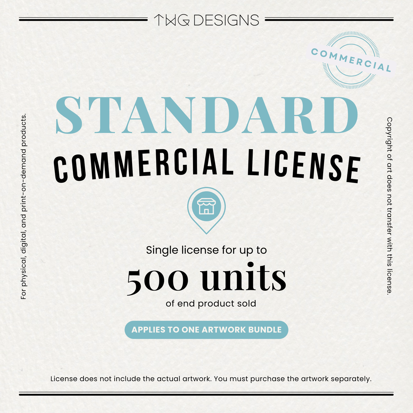 Standard Commercial License - Sell Up to 500 Units
