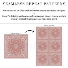 Load image into Gallery viewer, Bandana Print Seamless Patterns