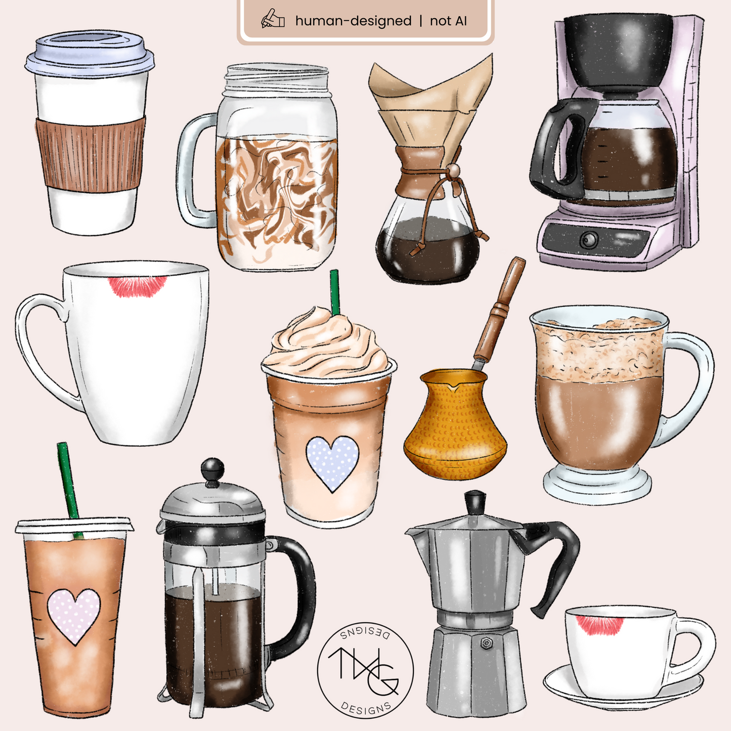 Coffee Love Clipart Bundle