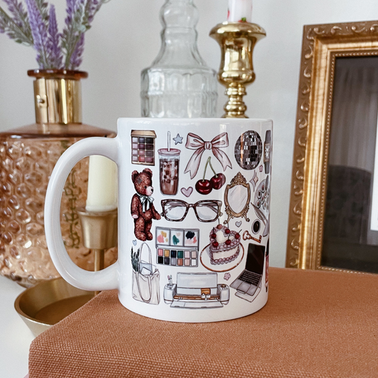 Favorite Things Collage Mug
