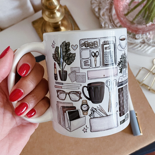 Planner Things Collage Mug