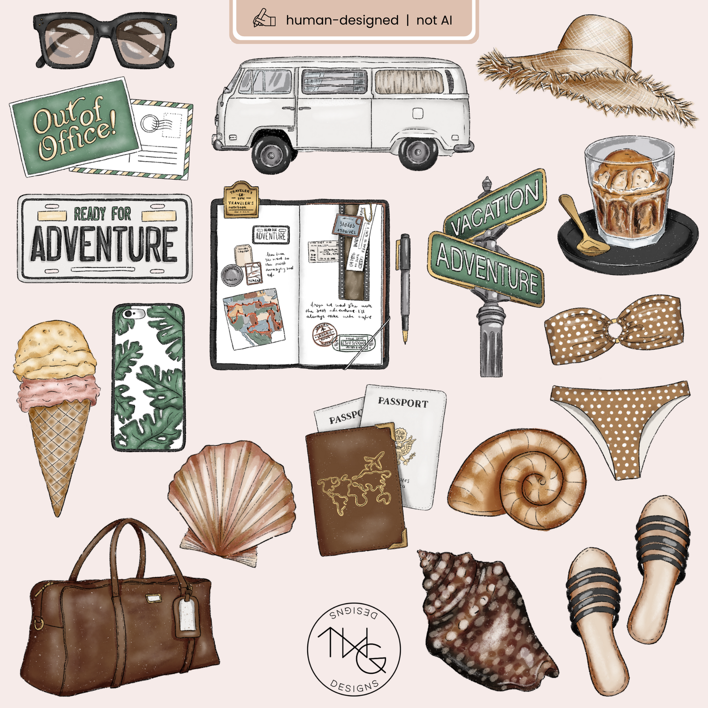 Road Trip Clipart Bundle