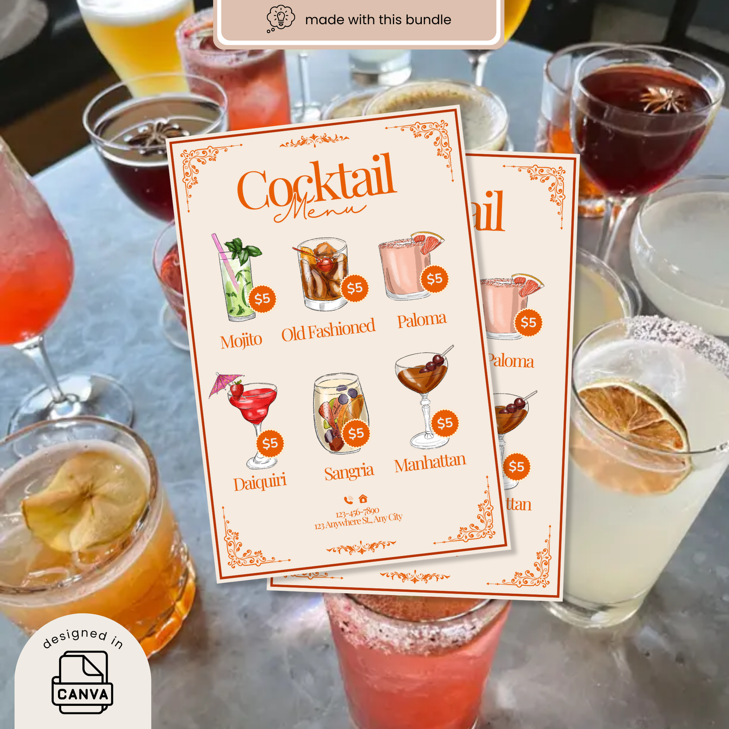 Cocktails Clipart Bundle