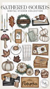 Gathered Gourds Clipart Collection