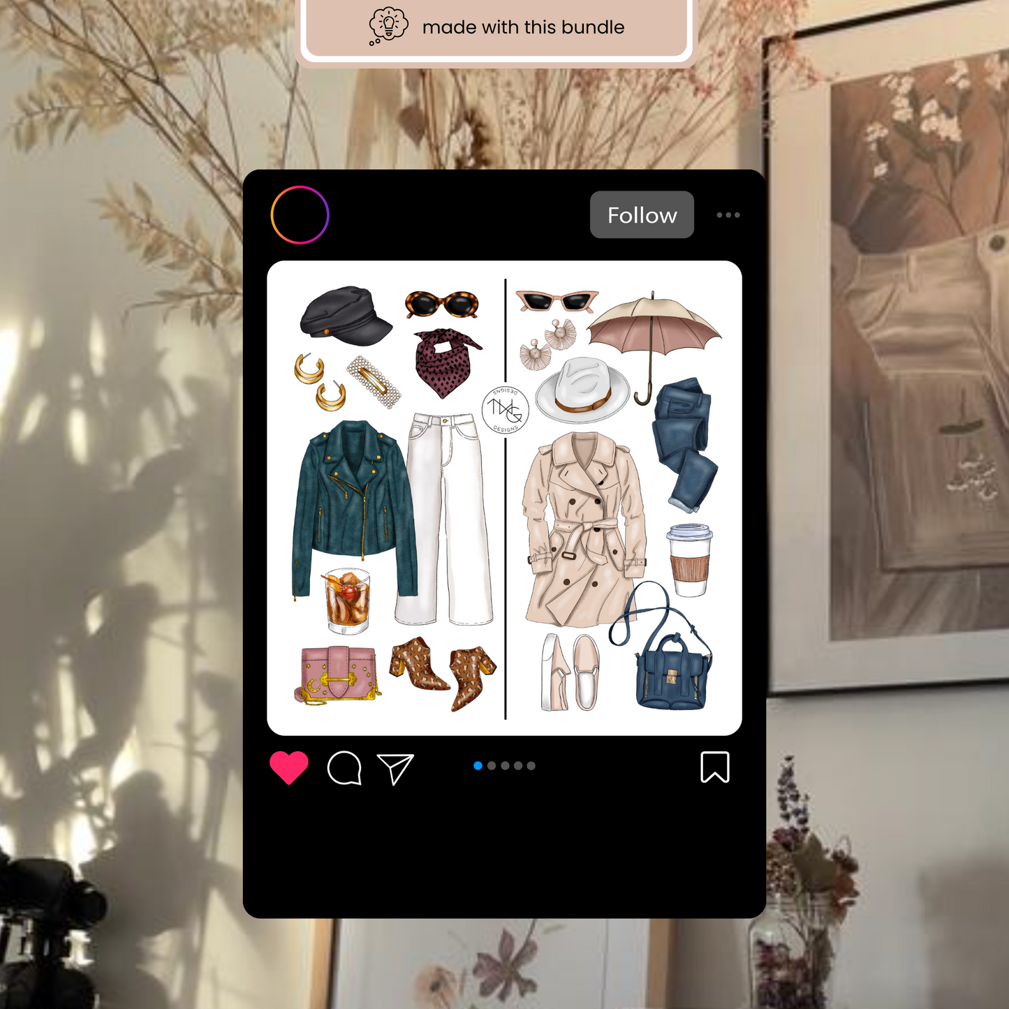 Fall Fashion Clipart Bundle