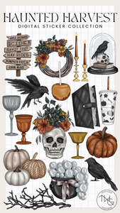 Haunted Harvest Clipart Collection