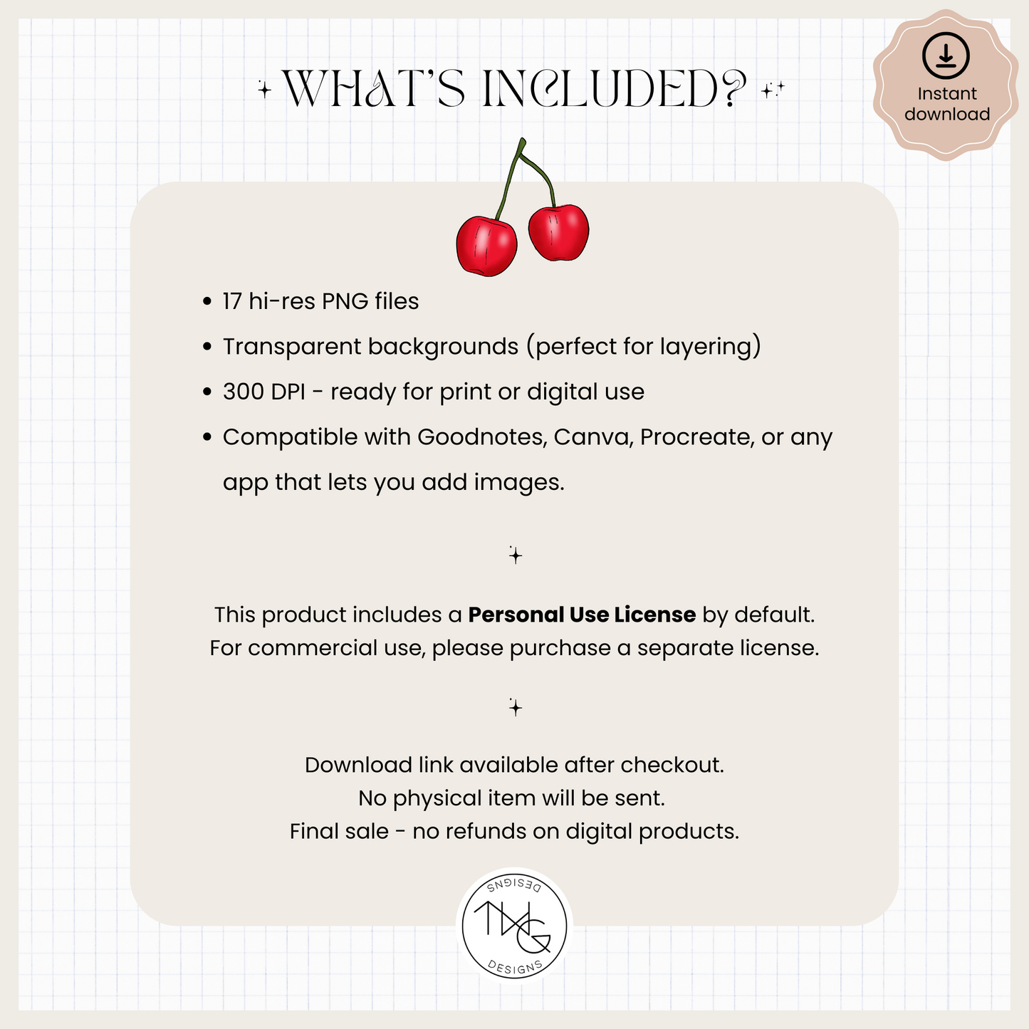 Cherry Pie Clipart Bundle