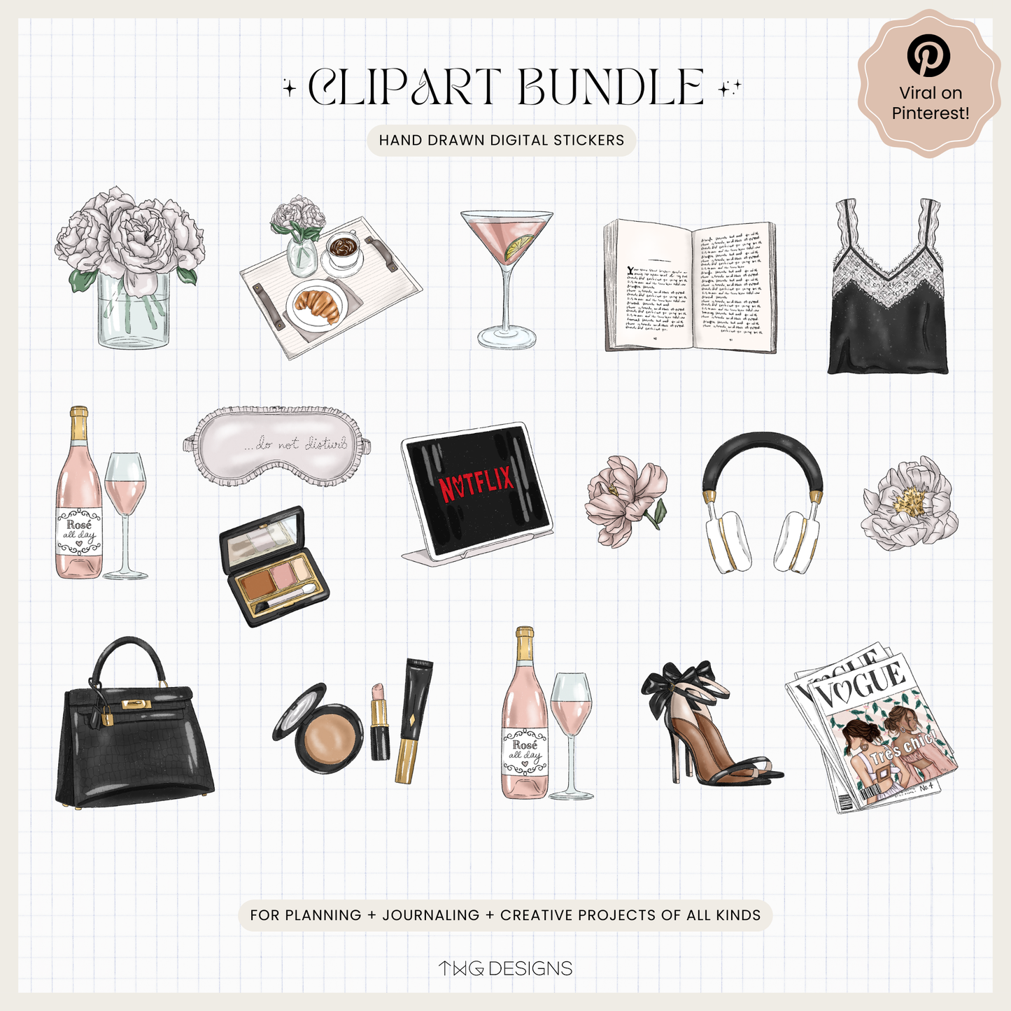 Sunday Chill Clipart Bundle