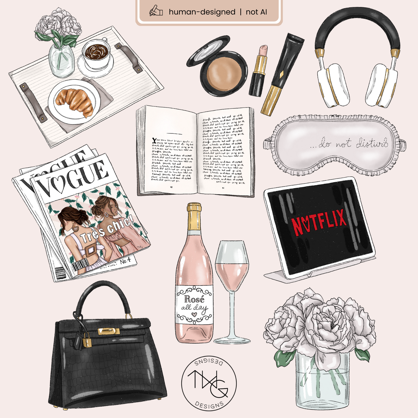 Sunday Chill Clipart Bundle