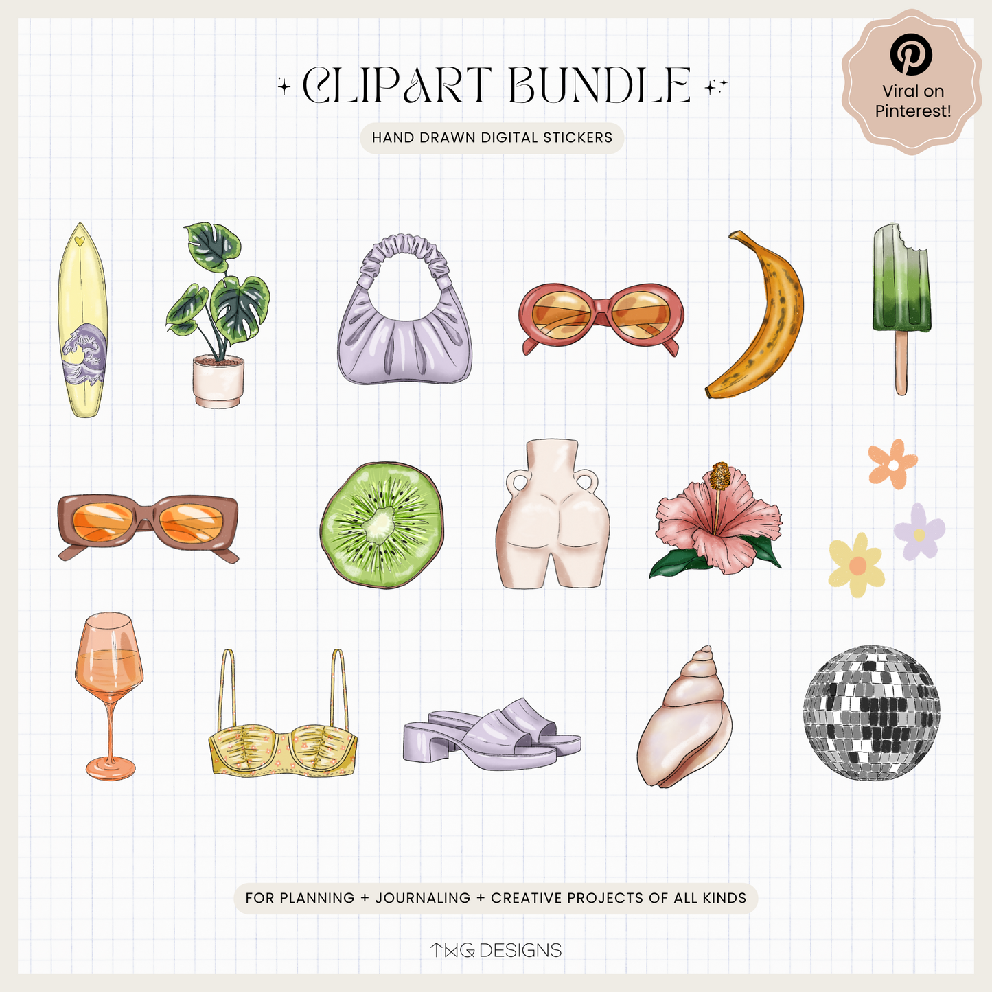 Summer Mood Clipart Bundle