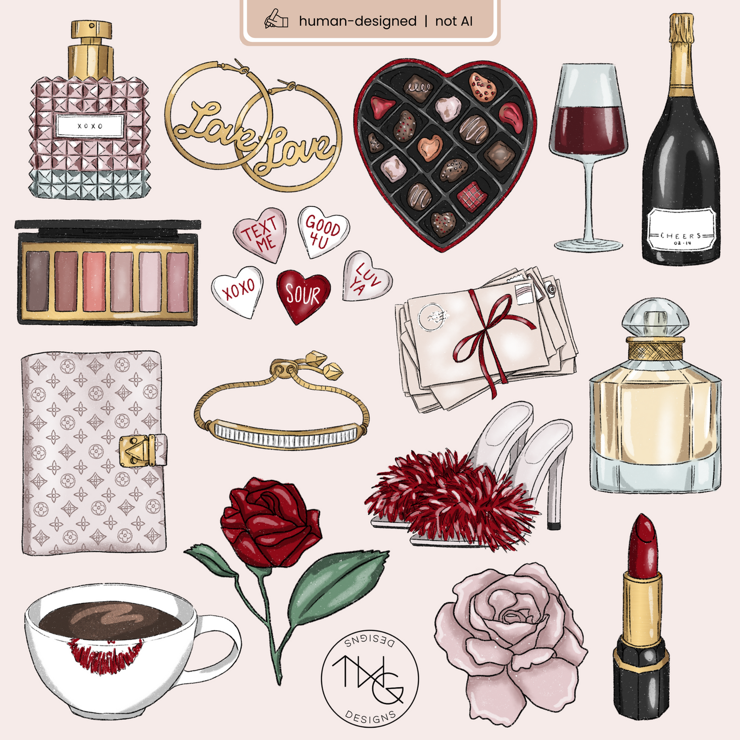 XOXO Clipart Bundle