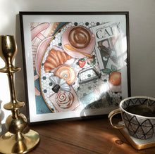 Load image into Gallery viewer, Print, Cafe Flatlay Print - TWG Designs