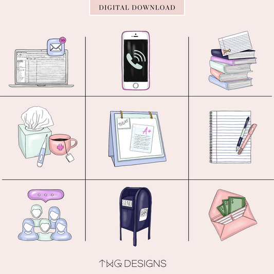 Work & School - Task Planner Icons