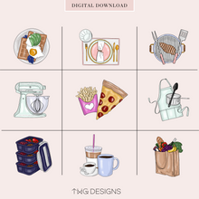 Load image into Gallery viewer, food clipart png files 