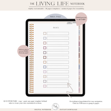 Load image into Gallery viewer, The Living Life Notebook - Vertical