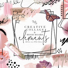 Load image into Gallery viewer, moodboard and collage elements png graphics download