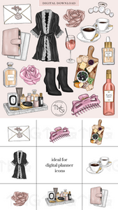 Forever Rose Clipart Collection