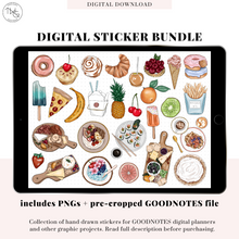 Load image into Gallery viewer, The Foodie Bundle - Digital Planner Sticker Bundle