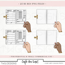 Load image into Gallery viewer, planner and journal clipart graphic png download