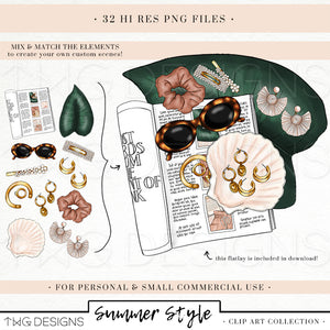 Collections, Summer Style Clip Art Collection - TWG Designs