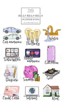 Load image into Gallery viewer, home bills digital sticker png graphics bundle