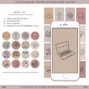 Lifestyle Instagram Story Highlight Icons
