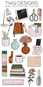 book clipart and office stationery digital art
