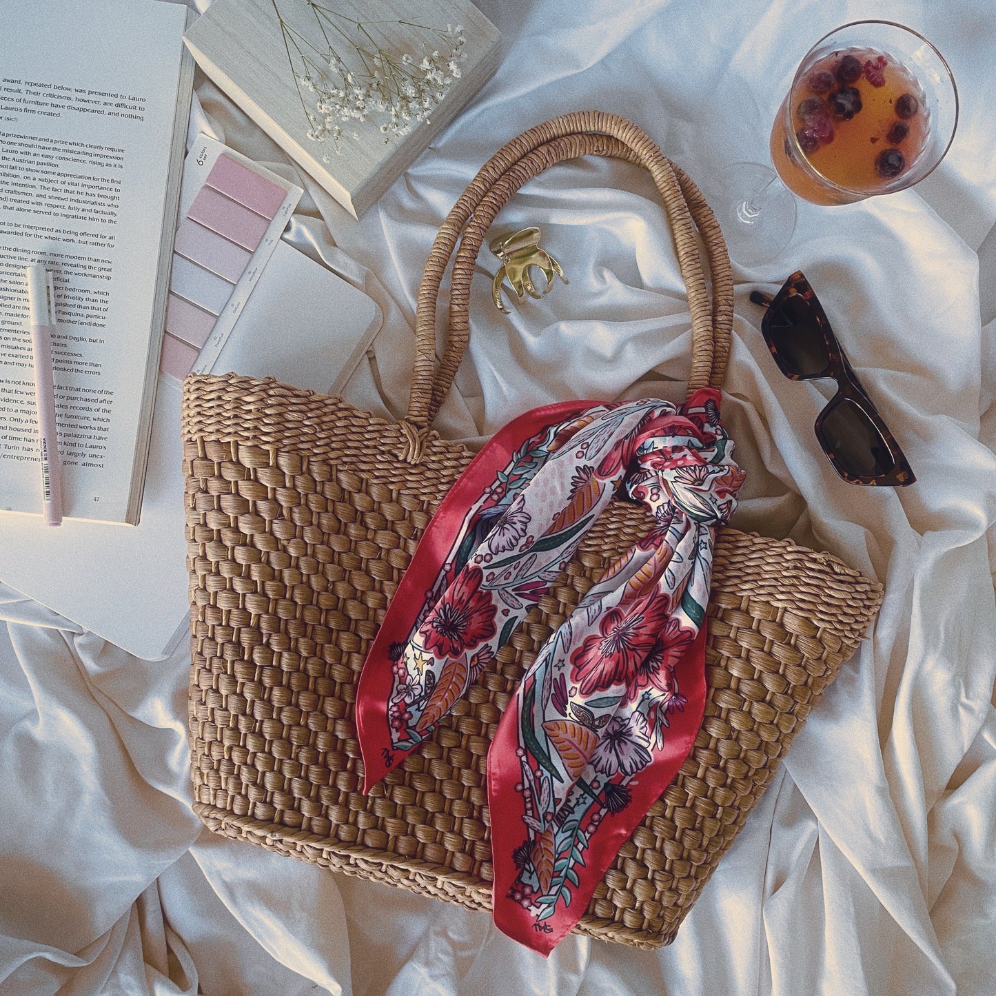Secret Garden - Satin Square Scarf