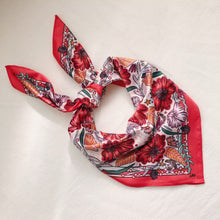 Load image into Gallery viewer, Secret Garden - Satin Square Scarf
