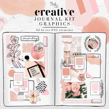 Load image into Gallery viewer, Design Elements, Pink Vibes Creative Journal Kit - Graphics - TWG Designs