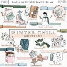 Load image into Gallery viewer, Planner Icons, Winter Chill - Bucket List Icons - TWG Designs