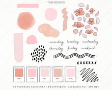 Load image into Gallery viewer, Design Elements, Pink Vibes Creative Journal Kit - Graphics - TWG Designs