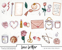 Load image into Gallery viewer, Collections, Love Letter Clip Art Collection - TWG Designs