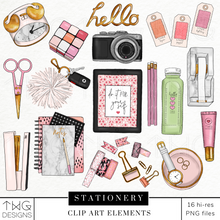 Load image into Gallery viewer, Stationery Clipart Collection