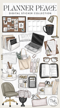 Load image into Gallery viewer, Planner Peace Clipart Collection