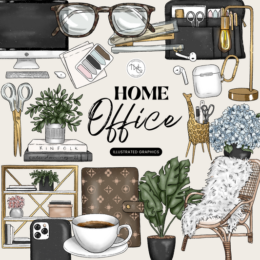 Home Office Clipart Bundle