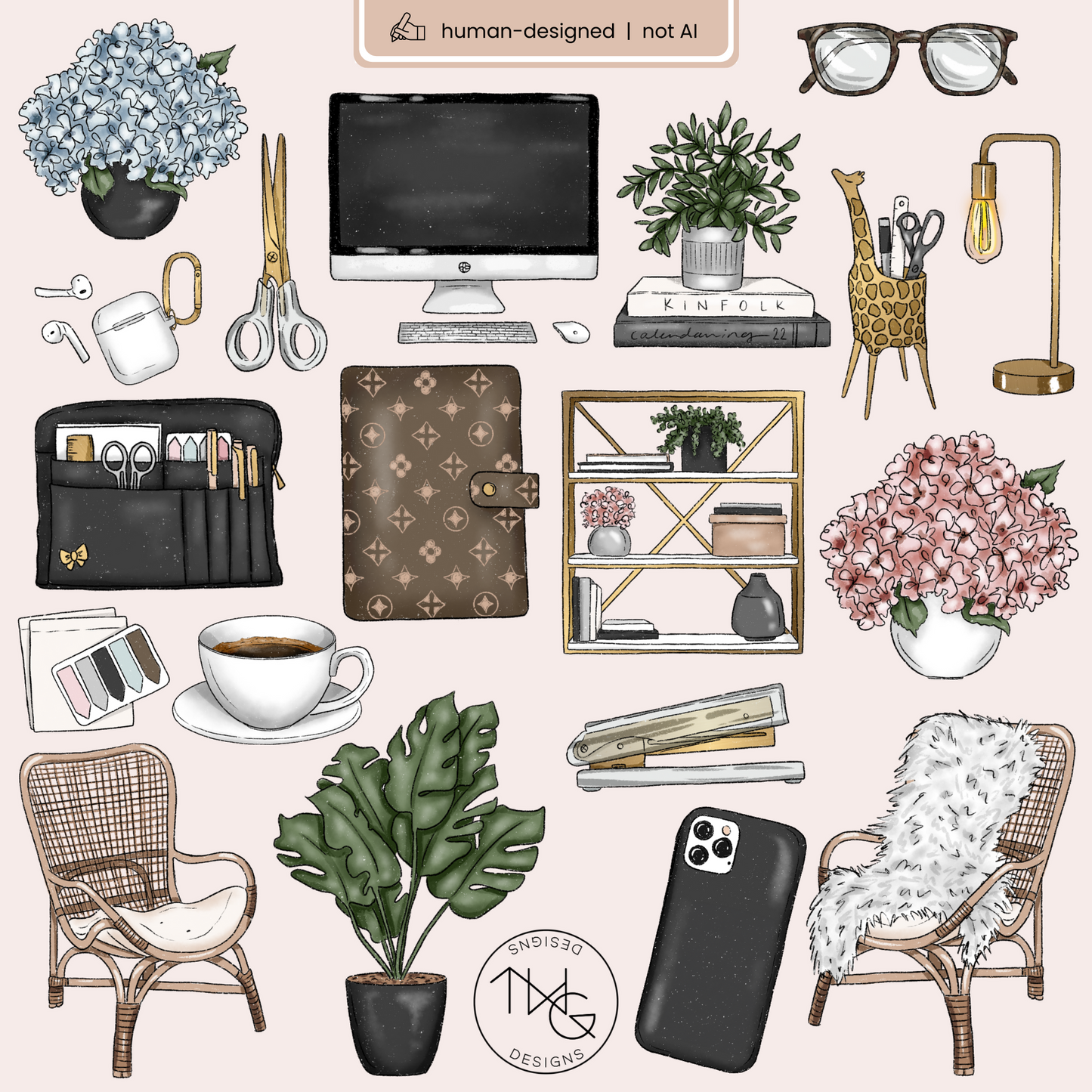 Home Office Clipart Bundle