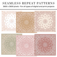 Load image into Gallery viewer, Bandana Print Seamless Patterns