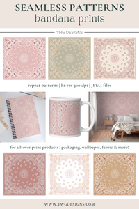 Bandana Print Seamless Patterns