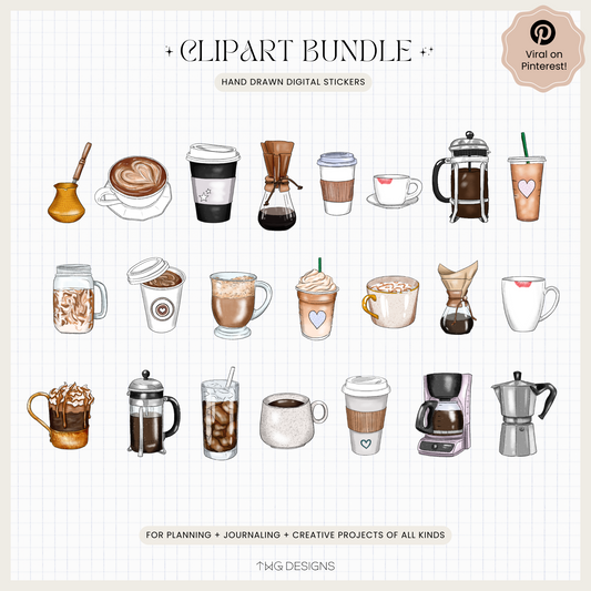 Coffee Love Clipart Bundle