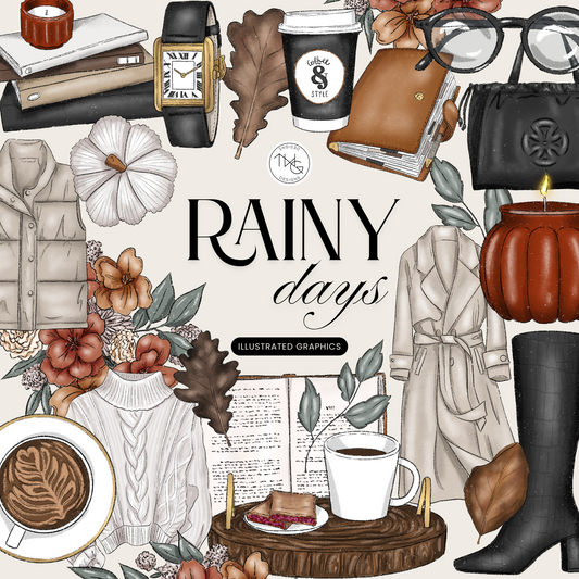 Rainy Days Clipart Bundle
