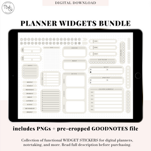 Functional Widgets - Digital Planner Widgets Bundle