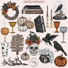 Load image into Gallery viewer, Haunted Harvest Clipart Collection