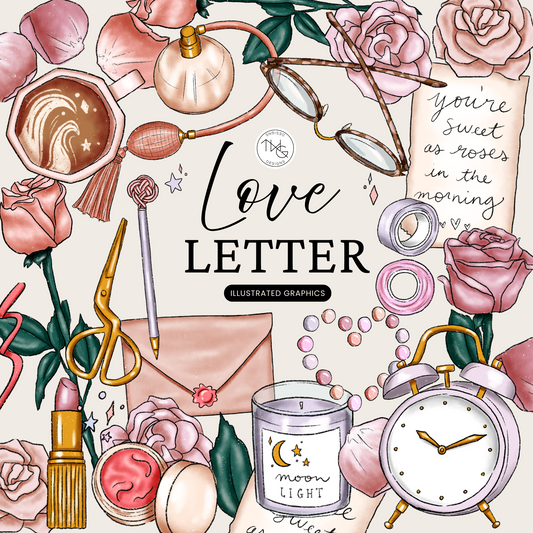 Love Letter Clipart Bundle