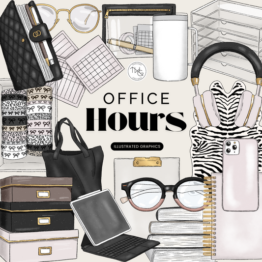 Office Hours Clipart Bundle