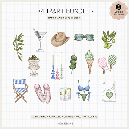 Olive You Clipart Bundle
