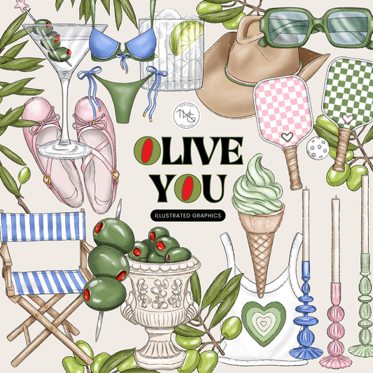 Olive You Clipart Bundle